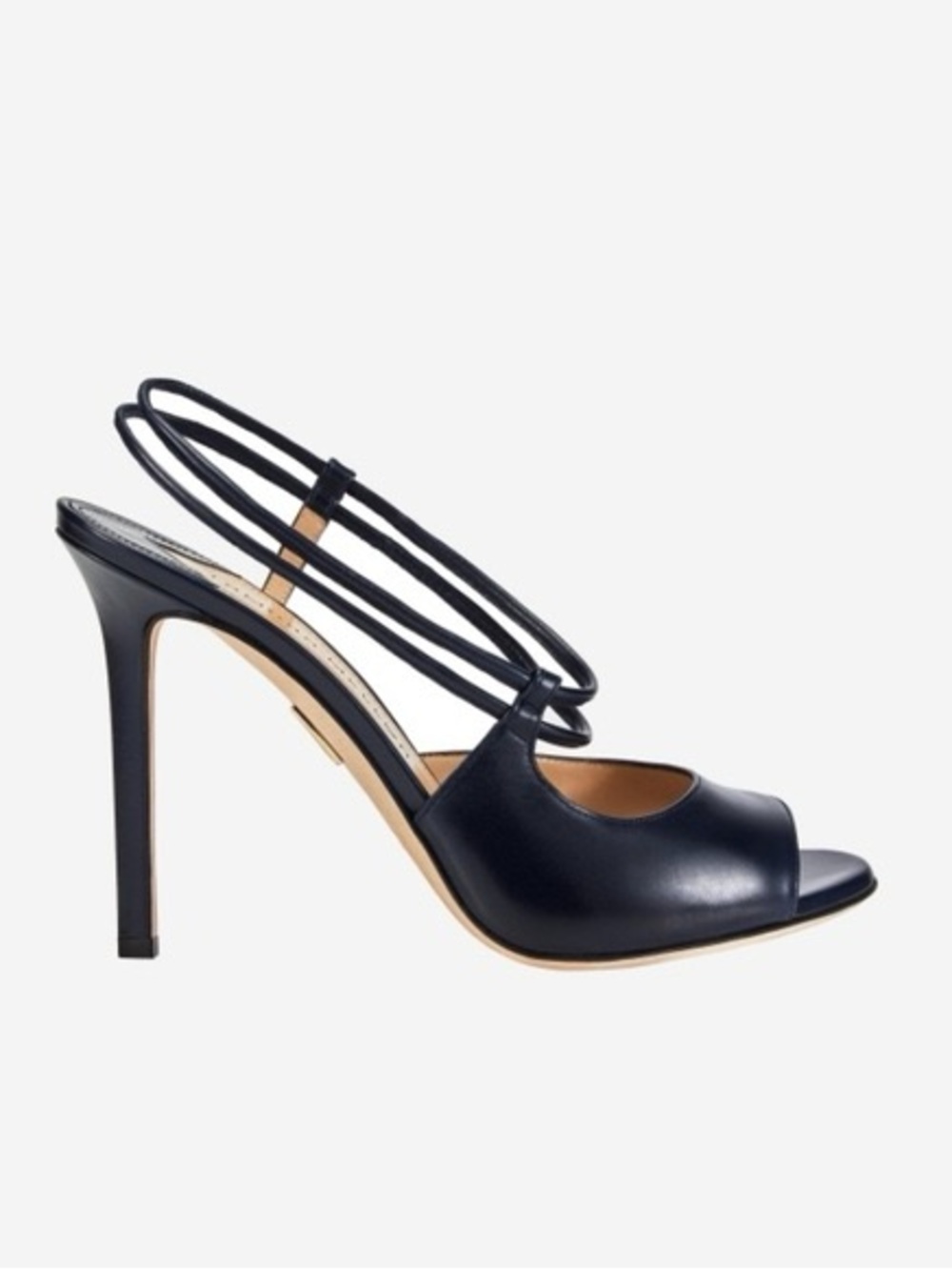 Tamara Mellon Nouvelle 105 Open Toe Pumps Tan
